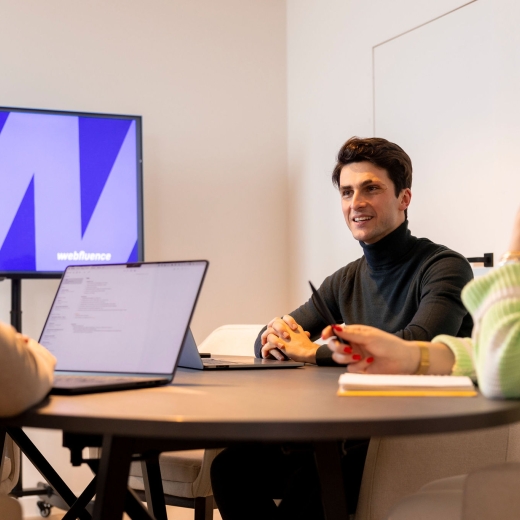 Webfluence in overleg over een nieuwe website